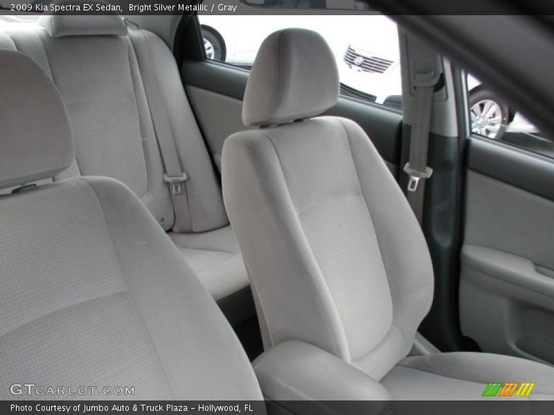 Bright Silver Metallic / Gray 2009 Kia Spectra EX Sedan
