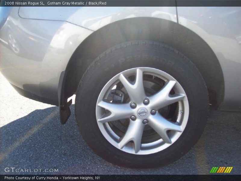 Gotham Gray Metallic / Black/Red 2008 Nissan Rogue SL