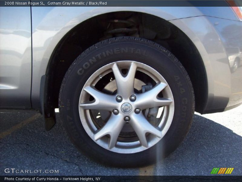 Gotham Gray Metallic / Black/Red 2008 Nissan Rogue SL