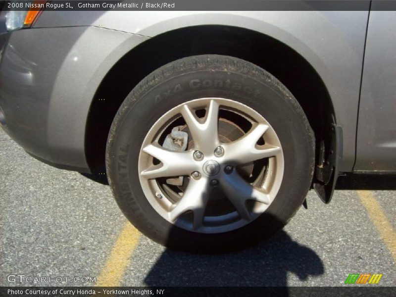 Gotham Gray Metallic / Black/Red 2008 Nissan Rogue SL