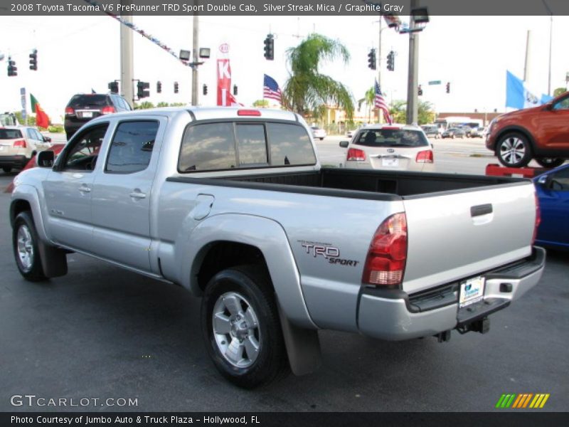 Silver Streak Mica / Graphite Gray 2008 Toyota Tacoma V6 PreRunner TRD Sport Double Cab