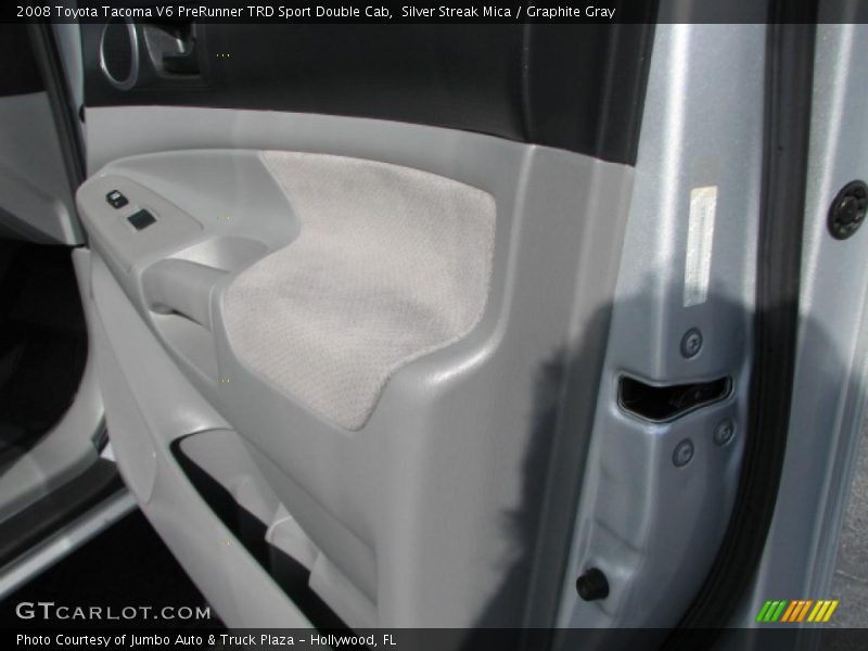 Silver Streak Mica / Graphite Gray 2008 Toyota Tacoma V6 PreRunner TRD Sport Double Cab