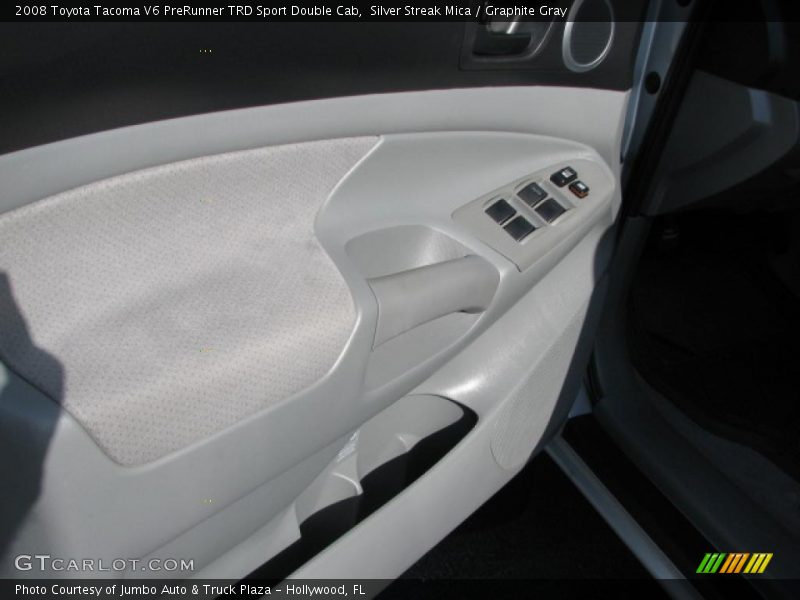 Silver Streak Mica / Graphite Gray 2008 Toyota Tacoma V6 PreRunner TRD Sport Double Cab