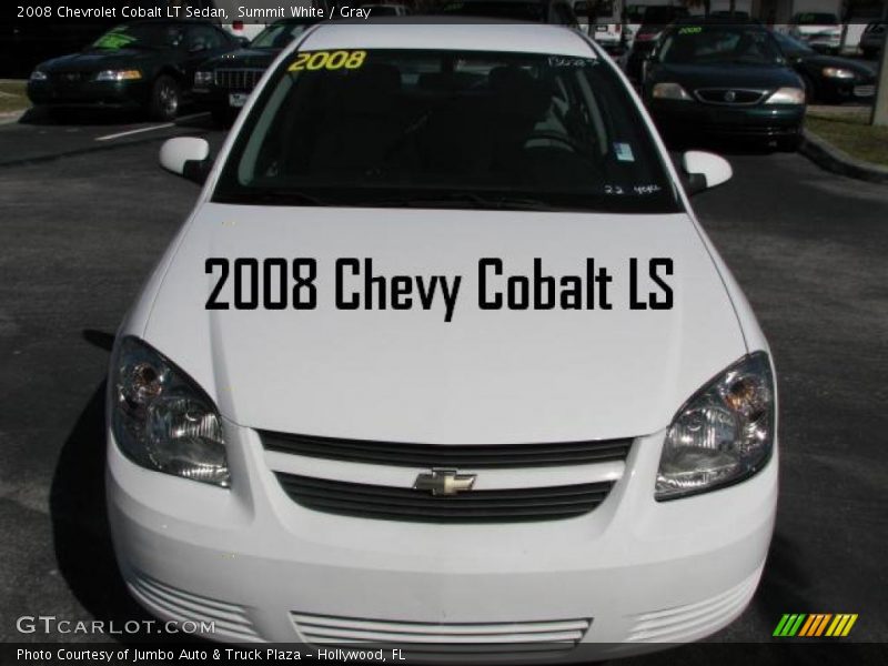 Summit White / Gray 2008 Chevrolet Cobalt LT Sedan
