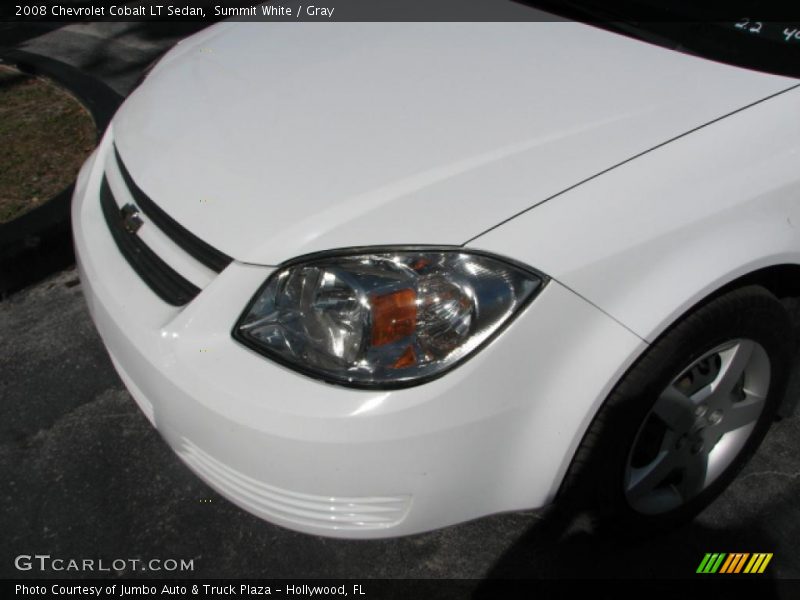 Summit White / Gray 2008 Chevrolet Cobalt LT Sedan