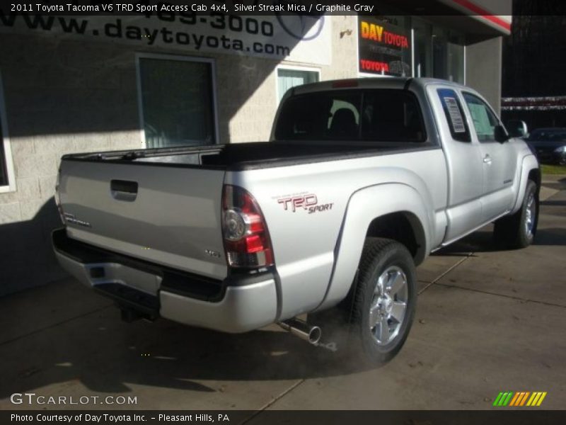Silver Streak Mica / Graphite Gray 2011 Toyota Tacoma V6 TRD Sport Access Cab 4x4