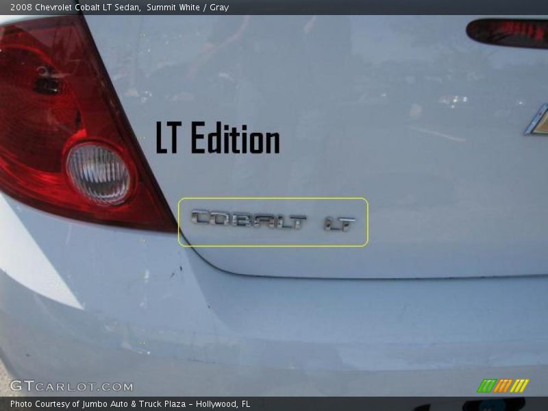Summit White / Gray 2008 Chevrolet Cobalt LT Sedan