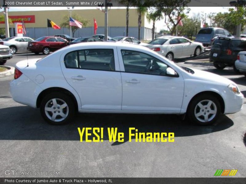 Summit White / Gray 2008 Chevrolet Cobalt LT Sedan