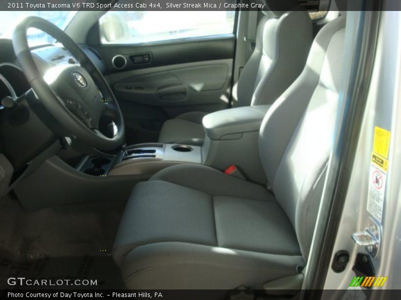 Silver Streak Mica / Graphite Gray 2011 Toyota Tacoma V6 TRD Sport Access Cab 4x4
