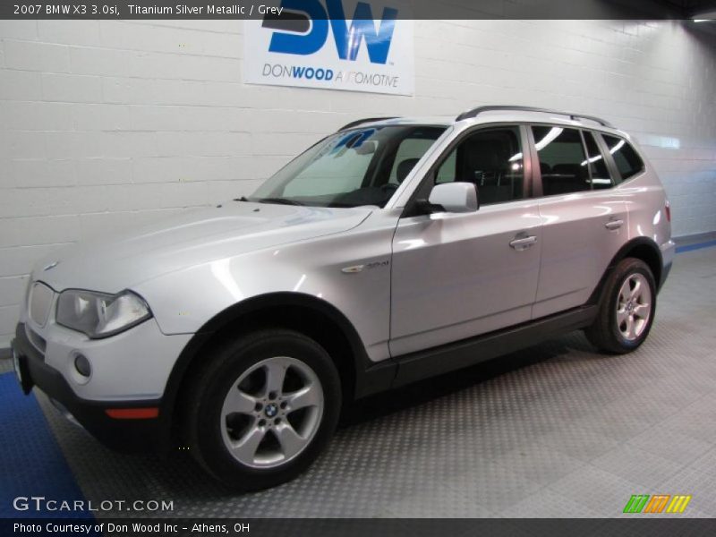 Titanium Silver Metallic / Grey 2007 BMW X3 3.0si