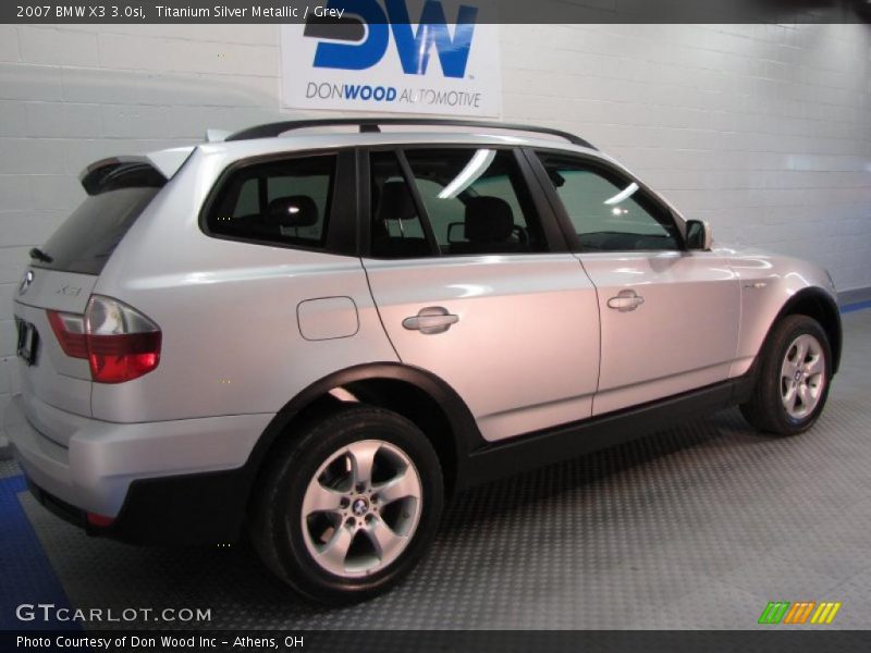 Titanium Silver Metallic / Grey 2007 BMW X3 3.0si