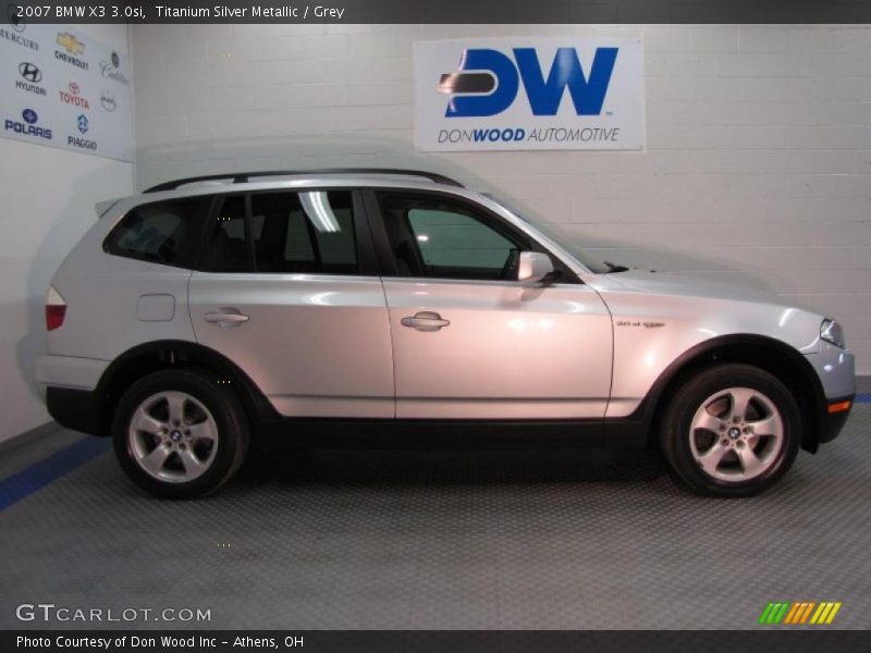 Titanium Silver Metallic / Grey 2007 BMW X3 3.0si
