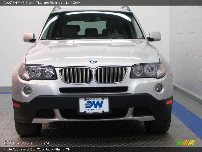 Titanium Silver Metallic / Grey 2007 BMW X3 3.0si