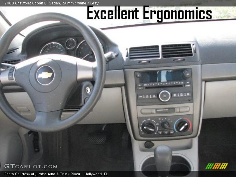 Summit White / Gray 2008 Chevrolet Cobalt LT Sedan