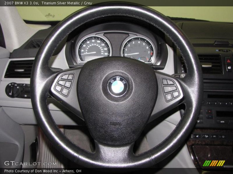Titanium Silver Metallic / Grey 2007 BMW X3 3.0si