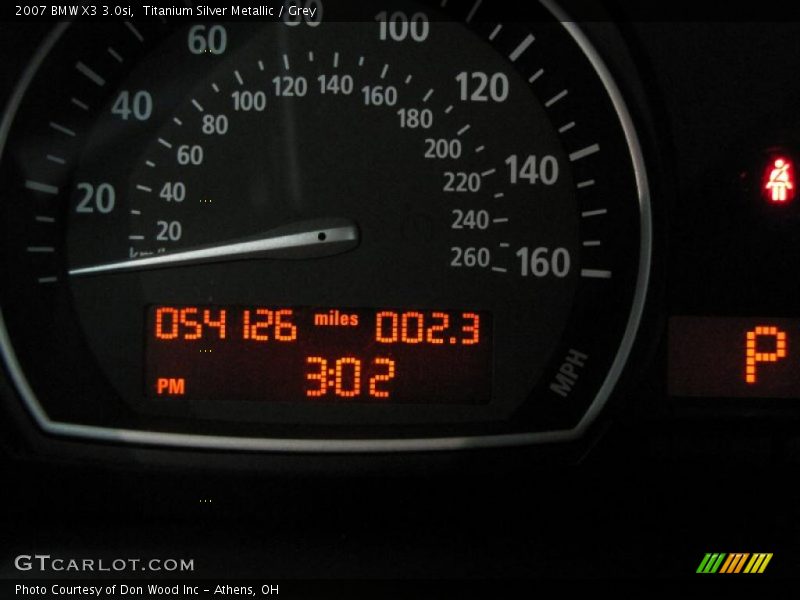 Titanium Silver Metallic / Grey 2007 BMW X3 3.0si