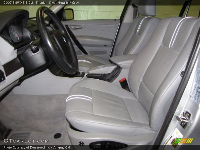 Titanium Silver Metallic / Grey 2007 BMW X3 3.0si