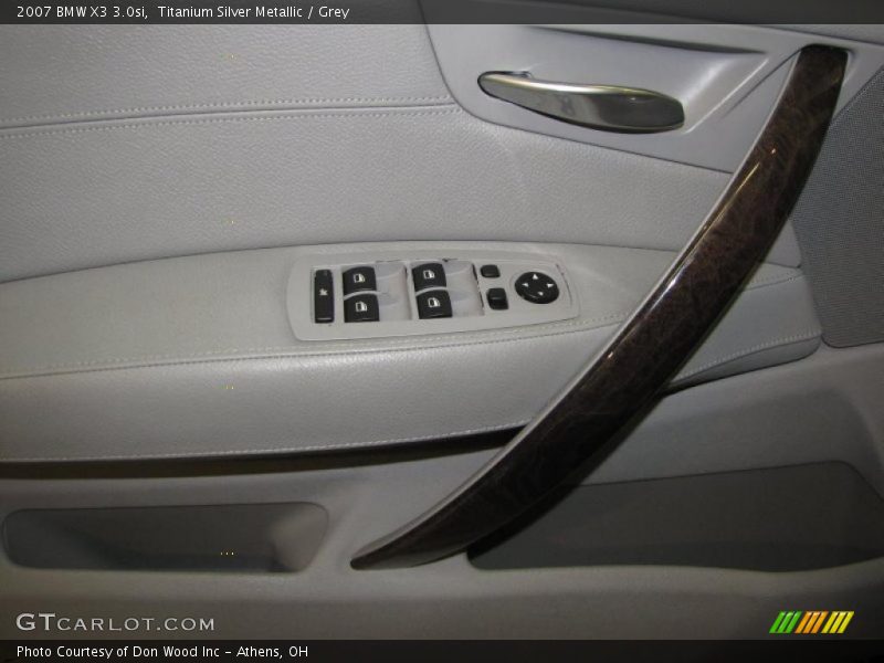 Titanium Silver Metallic / Grey 2007 BMW X3 3.0si