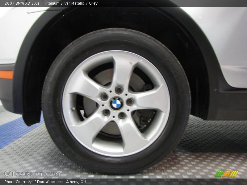 Titanium Silver Metallic / Grey 2007 BMW X3 3.0si