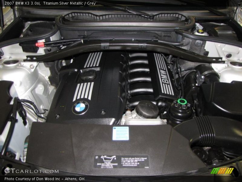 Titanium Silver Metallic / Grey 2007 BMW X3 3.0si