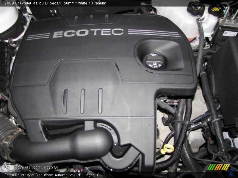 Summit White / Titanium 2009 Chevrolet Malibu LT Sedan
