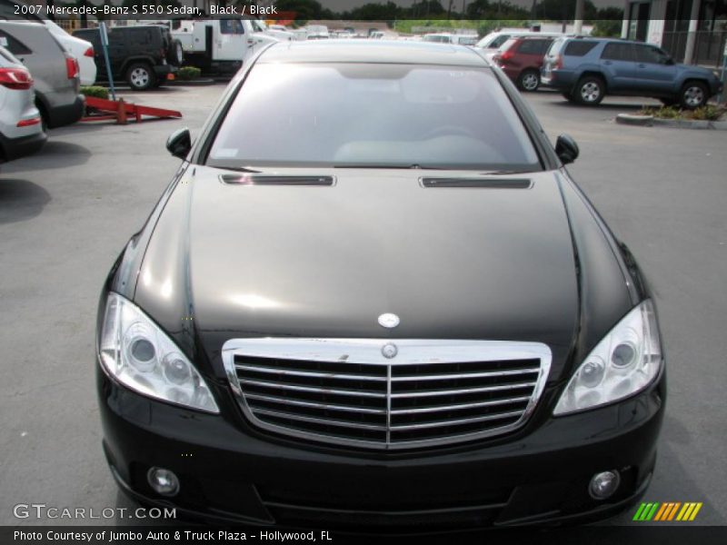 Black / Black 2007 Mercedes-Benz S 550 Sedan