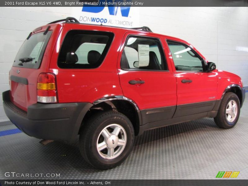 Bright Red Metallic / Medium Graphite Grey 2001 Ford Escape XLS V6 4WD