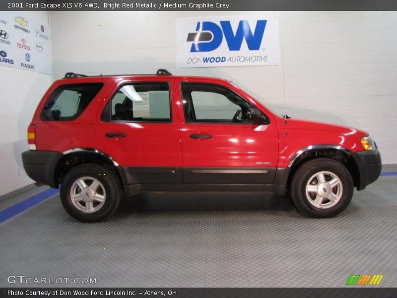 Bright Red Metallic / Medium Graphite Grey 2001 Ford Escape XLS V6 4WD