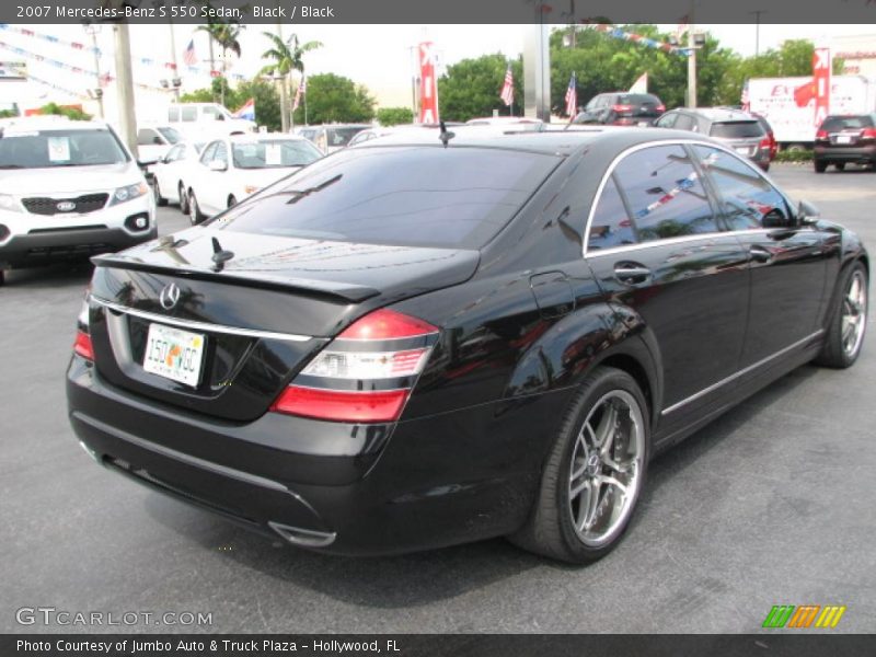Black / Black 2007 Mercedes-Benz S 550 Sedan