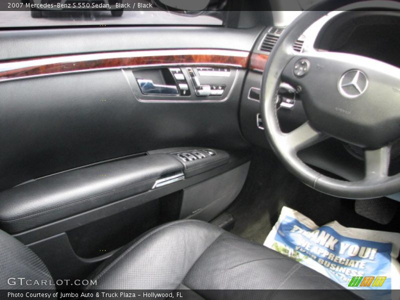 Black / Black 2007 Mercedes-Benz S 550 Sedan