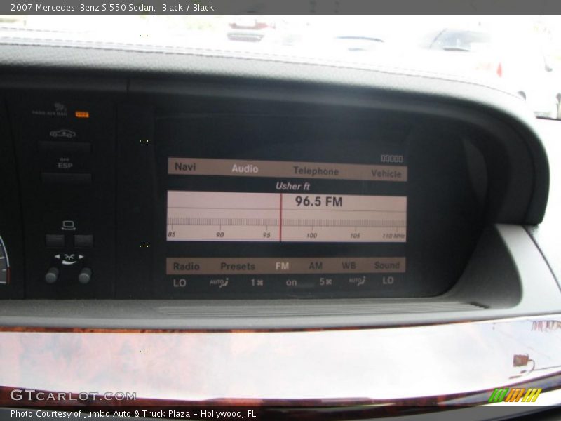 Black / Black 2007 Mercedes-Benz S 550 Sedan
