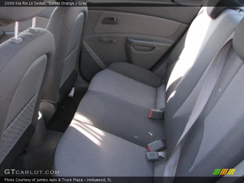 Sunset Orange / Gray 2009 Kia Rio LX Sedan