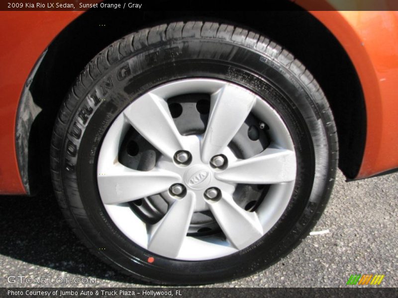 Sunset Orange / Gray 2009 Kia Rio LX Sedan