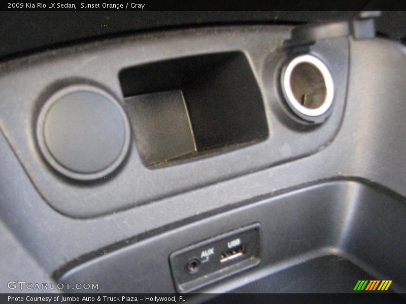 Sunset Orange / Gray 2009 Kia Rio LX Sedan