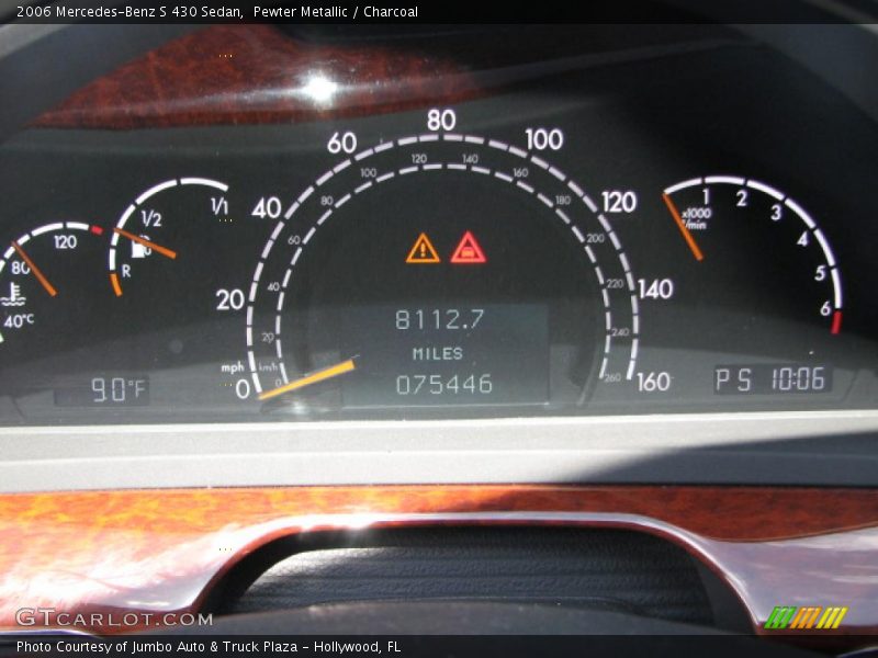 Pewter Metallic / Charcoal 2006 Mercedes-Benz S 430 Sedan