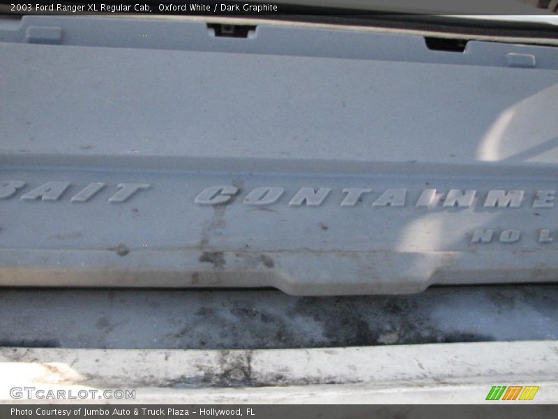 Oxford White / Dark Graphite 2003 Ford Ranger XL Regular Cab