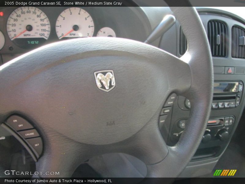 Stone White / Medium Slate Gray 2005 Dodge Grand Caravan SE