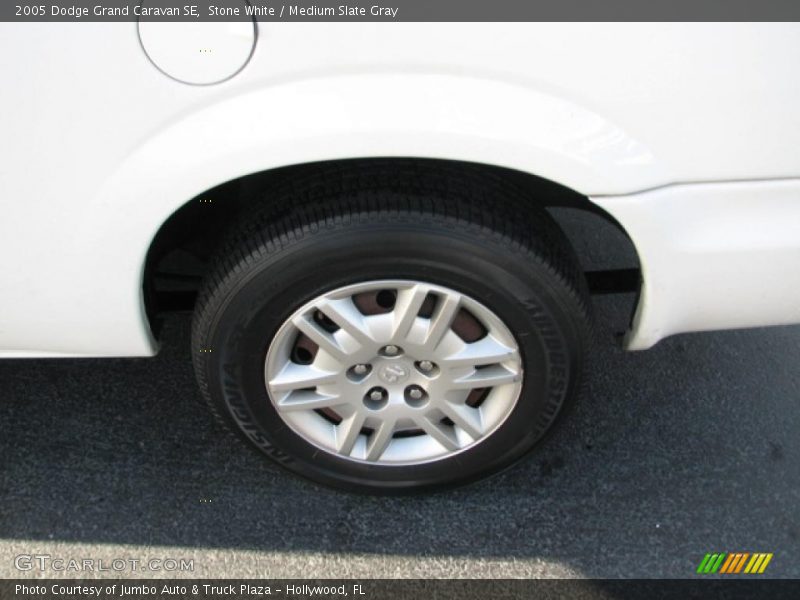 Stone White / Medium Slate Gray 2005 Dodge Grand Caravan SE
