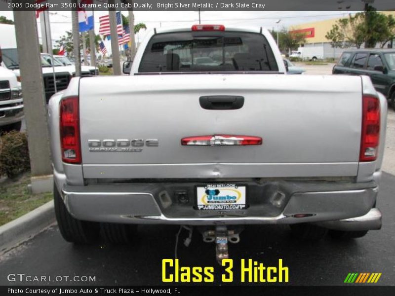 Bright Silver Metallic / Dark Slate Gray 2005 Dodge Ram 3500 Laramie Quad Cab Dually