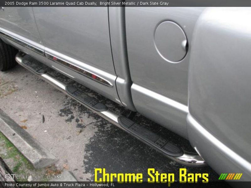 Bright Silver Metallic / Dark Slate Gray 2005 Dodge Ram 3500 Laramie Quad Cab Dually