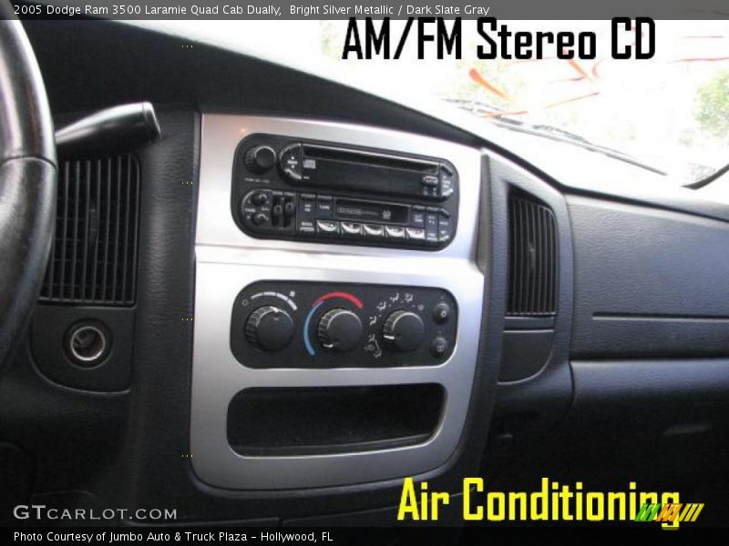 Bright Silver Metallic / Dark Slate Gray 2005 Dodge Ram 3500 Laramie Quad Cab Dually