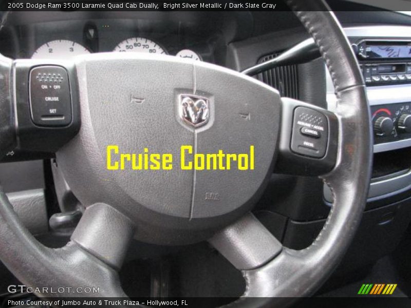 Bright Silver Metallic / Dark Slate Gray 2005 Dodge Ram 3500 Laramie Quad Cab Dually