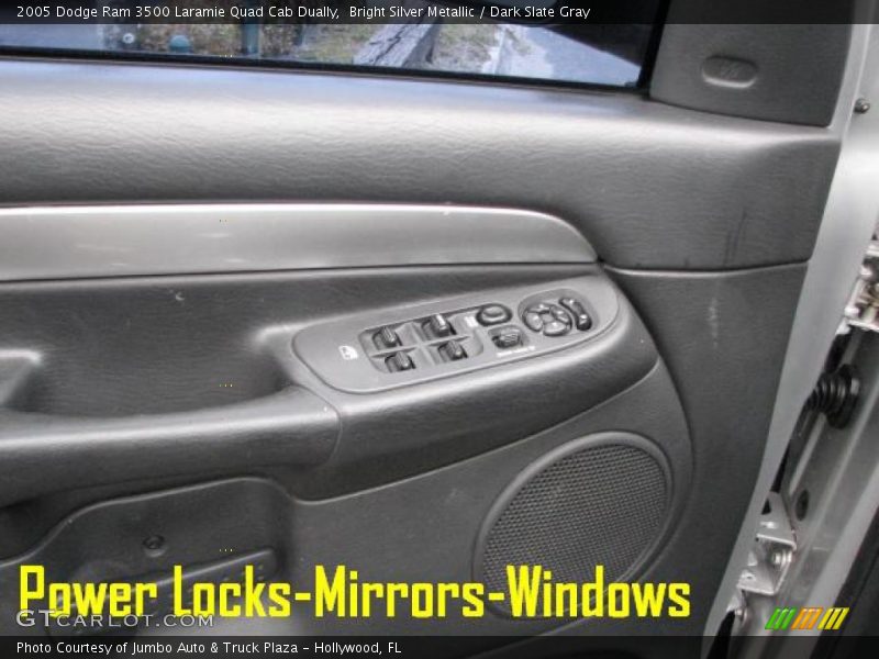 Bright Silver Metallic / Dark Slate Gray 2005 Dodge Ram 3500 Laramie Quad Cab Dually