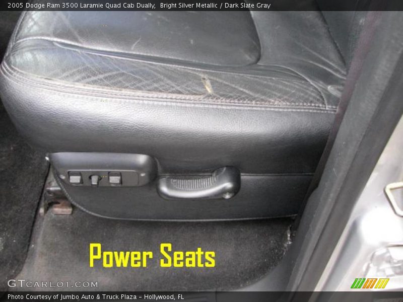 Bright Silver Metallic / Dark Slate Gray 2005 Dodge Ram 3500 Laramie Quad Cab Dually