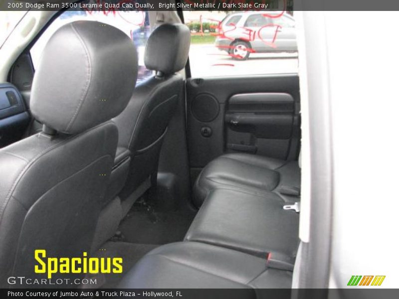 Bright Silver Metallic / Dark Slate Gray 2005 Dodge Ram 3500 Laramie Quad Cab Dually
