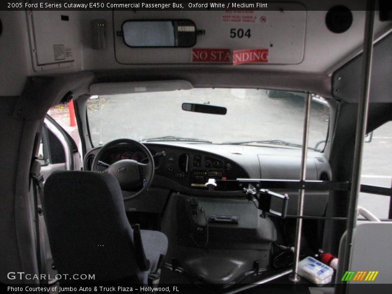 Oxford White / Medium Flint 2005 Ford E Series Cutaway E450 Commercial Passenger Bus