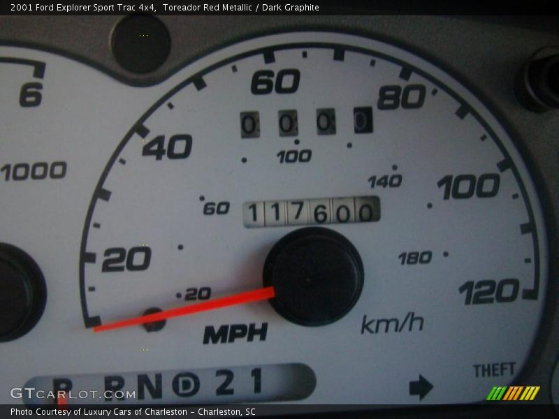 Toreador Red Metallic / Dark Graphite 2001 Ford Explorer Sport Trac 4x4