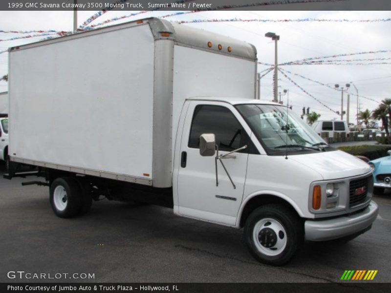 Summit White / Pewter 1999 GMC Savana Cutaway 3500 Moving Truck