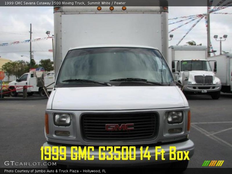 Summit White / Pewter 1999 GMC Savana Cutaway 3500 Moving Truck