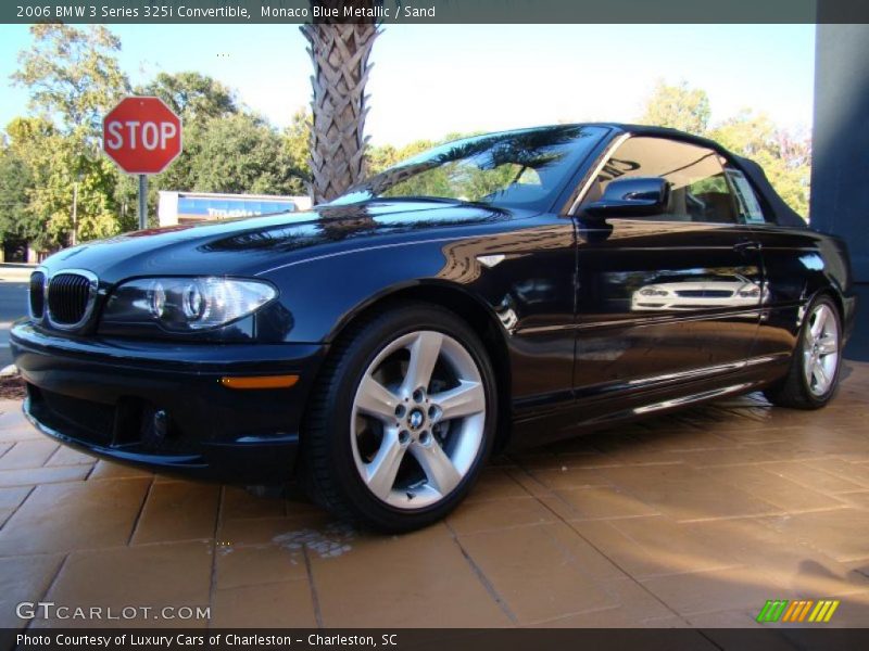 Monaco Blue Metallic / Sand 2006 BMW 3 Series 325i Convertible